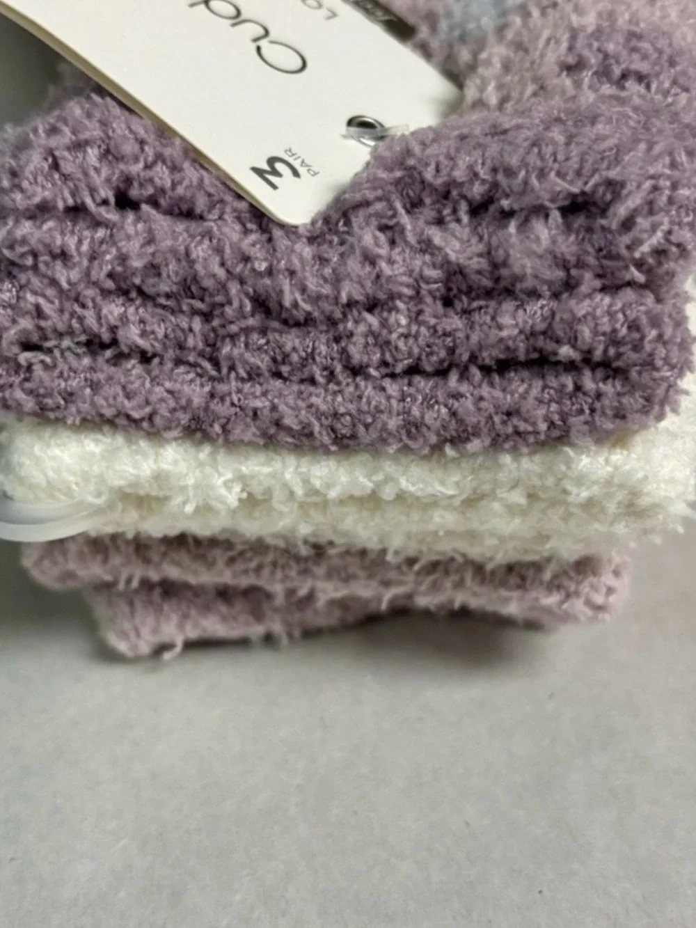 New Cuddl Duds Socks Women’s 3 Pair Soft Fuzzy Cozy Plush Lounge Socks Casual